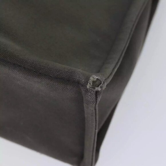 HERMES Fourre Tout MM Hand Bag Canvas Black Gray - Picture 10 of 16